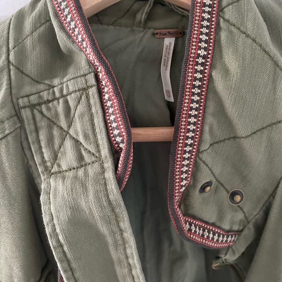 Free People Flight Line Olive Bomber Jacket - Picture 5 of 6